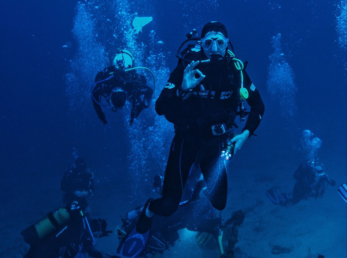 What is decompression in scuba diving?